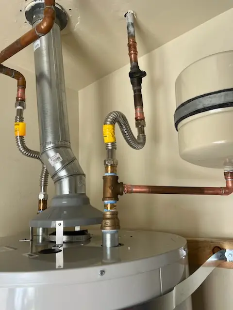Water heater installation and plumbing repair in Simons
